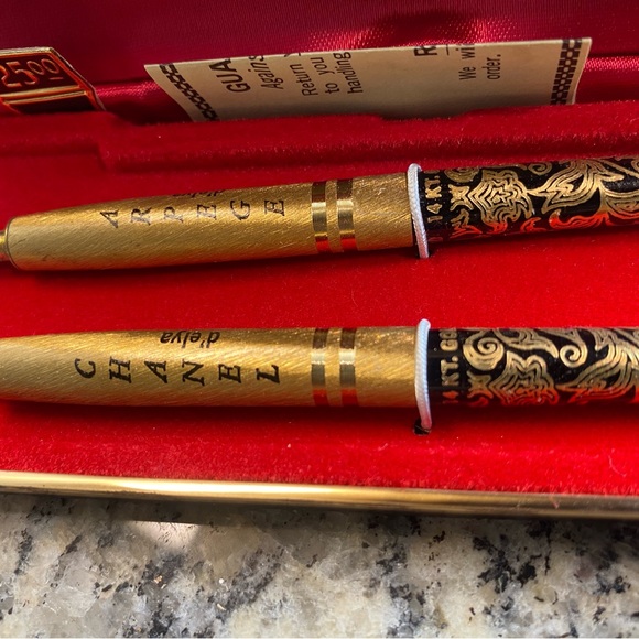 Vintage Chanel and Arpege Pen Set - Picture 2 of 8